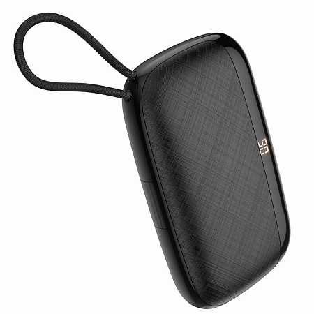 Универсальный Доп. Аккумулятор 10000mAh, S29 встоенный кабель Micro, HOCO, черный
