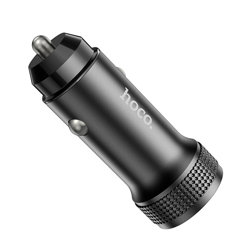 Автомобильное зарядное устройство, 1 USB QC3.0+1 PD 38W (Z49B), HOCO, черный