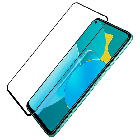Защитное стекло на Honor 30S/Huawei Nova 10Z, 9D, черный, X-CASE