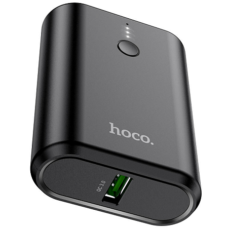 Универсальный Доп. Аккумулятор 10000mAh, Q3, HOCO, 1 PD 20W, черный