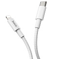 Кабель Lightning to Type-C (PD), HOCO, X56, белый