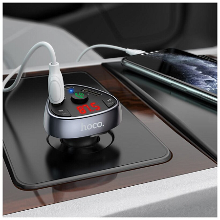 Bluetooth FM модулятор, E51, HOCO, черный