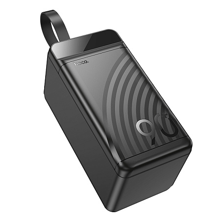 Универсальный Доп. Аккумулятор 90000mAh, J123D, HOCO, выход: 1 USB 22.3W+ 2 USB 5V/2+1 PD 20W, черный