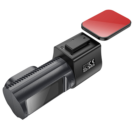 Видеорегистратор DV8, HOCO, дисплей 2K, камера заднего вида, черный