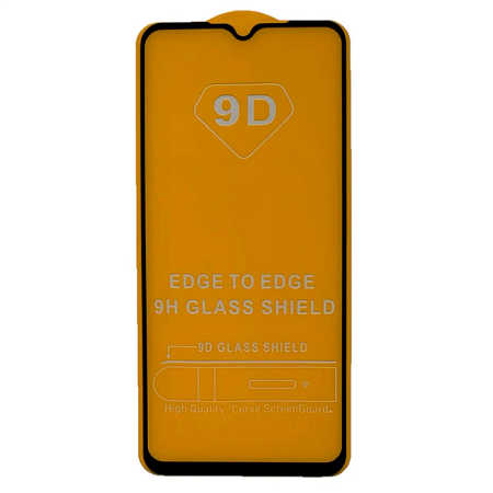 Защитное стекло на Samsung Galaxy A22 (4G)/A32 (4G)/M32, 9D, черный, X-CASE