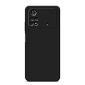 Чехол силиконовый для Xiaomi Poco M4 Pro (4G), good quality, c защитой камеры, X-CASE, черный