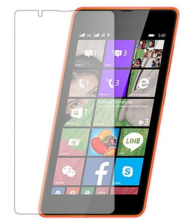 Защитное стекло на Microsoft Lumia 540, прозрачное, X-CASE