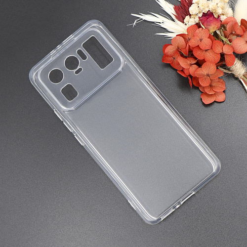 Чехол силиконовый для Xiaomi Mi 11 Ultra, с защитой камеры, X-CASE, прозрачный