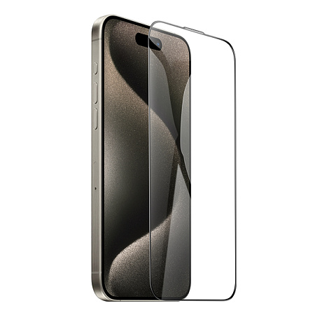 Защитное стекло для iPhone 15 Pro Max, A777, HOCO, HD, рамка черная