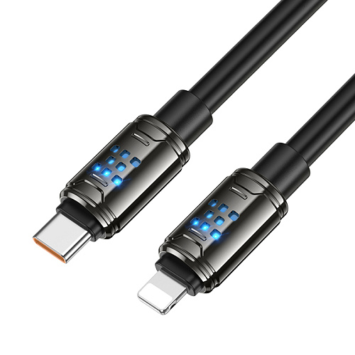 Кабель Lightning to Type-C (PD), HOCO, U143, 1.2м, цвет черный