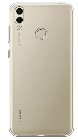 Чехол силиконовый для Honor 8C, X-CASE, прозрачный