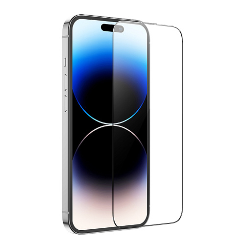 Защитное стекло для iPhone 14 Pro Max, A34, HOCO, 9D large arc dustproof glass, черное