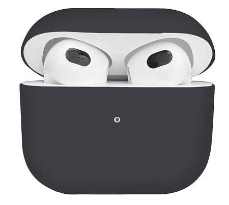 Чехол силиконовый для Airpods 3 case, X-CASE, угольно-серый