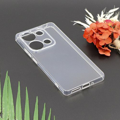 Чехол силиконовый для Xiaomi Redmi Note 13 Pro (4G) / Poco M6 Pro (4G), c защитой камеры, X-CASE, прозрачный
