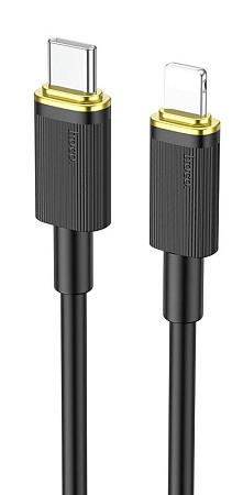 Кабель Lightning to Type-C (PD), HOCO, U109, 1.2м, черный