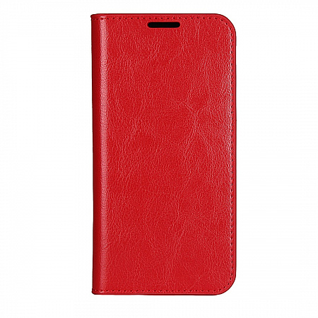 Чехол-книжка для iPhone 12/12 Pro (6.1), боковой, экокожа, красный