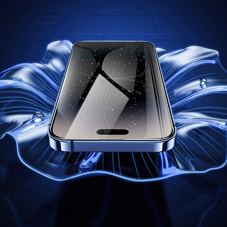 Защитное стекло для iPhone 15 Pro Max, A34 Plus, HOCO, Антишпионское стекло, черное