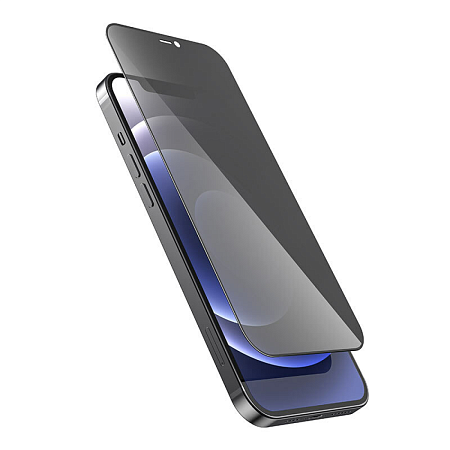 Защитное стекло на iPhone 12 mini (5.4) A21, HOCO, Shatterproof edges full screen anti-spy tempered glass, черное