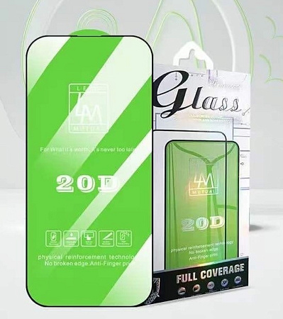 Защитное стекло на iPhone 14 Pro Max (6.7), 20D, черное, X-CASE
