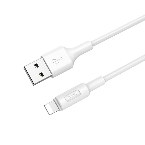 USB дата кабель Lightning, HOCO, X25, белый