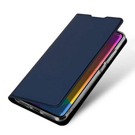 Чехол-книжка для Samsung G930F, Galaxy S7, DU DU, боковой, серый/синий