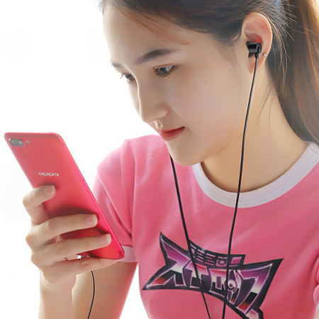Проводные наушники M63 Ancient sound earphones with mic, HOCO, черные