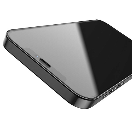 Защитное стекло на iPhone 12 mini (5.4) A19, HOCO, Shatterproof ultra-fine edge full screen HD tempered film, черное