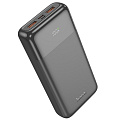 Универсальный Доп. Аккумулятор 20000mAh, J121A, HOCO, выход: 2 USB (22.5W)+1 PD (20W) с дисплеем, черный