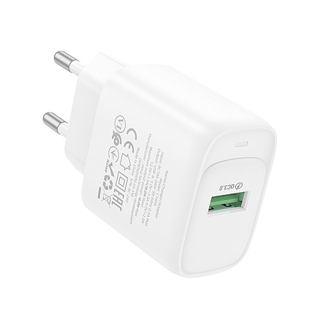 Сетевое зарядное устройство, 1 USB 3.0 QC (C140A), HOCO, белый