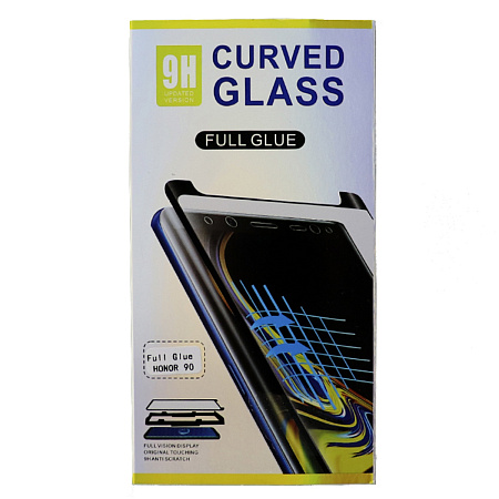 Защитное стекло на Samsung Galaxy S24 Ultra, полный клей, черное, X-CASE