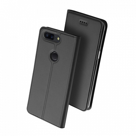 Чехол-книжка для OnePlus 5, DU DU, боковой, серый