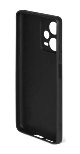 Чехол силиконовый для Xiaomi Redmi Note 12 Pro+, с защитой камеры, X-CASE, черный