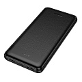 Универсальный Доп. Аккумулятор 10000mAh, J153, HOCO, выход: 2 USB (5V/2A), черный