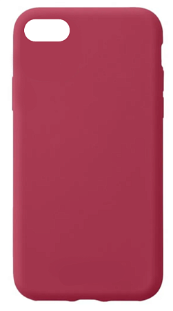 Чехол - накладка для iPhone 7/8/SE (2020), Silicon Case, без лого, винный