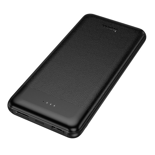 Универсальный Доп. Аккумулятор 10000mAh, J153, HOCO, выход: 2 USB (5V/2A), черный