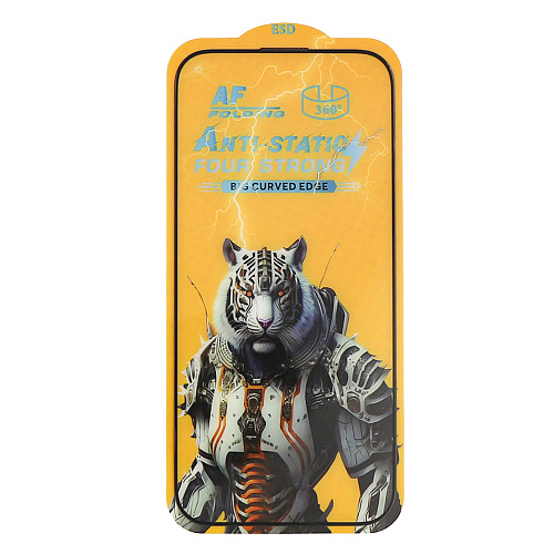 Защитное стекло на iPhone 16 Pro/17, AF 360, прозрачное с черной рамкой, X-CASE