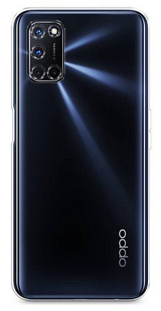 Чехол силиконовый для OPPO A52/A92/A72, X-CASE, прозрачный