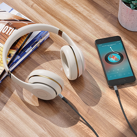 AUX Audio кабель 3,5 мм, UPA26, HOCO, черный