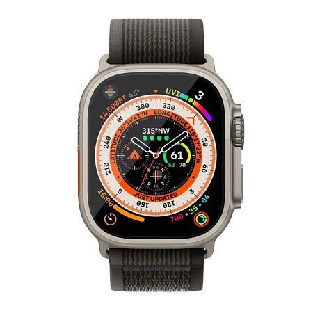 Защитное стекло на Apple Watch, 49mm, 3D Full glue, прозрачное