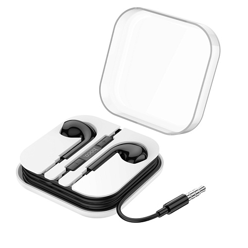 Проводные наушники M101 Max, Crystal grace wire-controled digital earphones with microphone, HOCO, черные