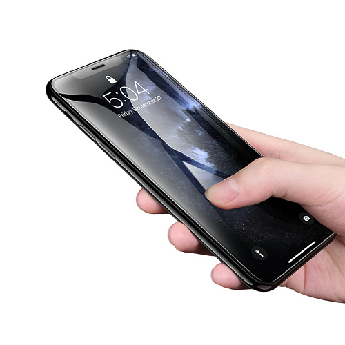 Защитное стекло на iPhone XR/11 (G777), HOCO, anti-static, черное