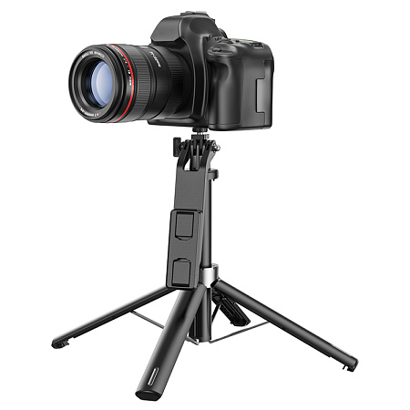 Селфи K21, HOCO, беспроводной трипод с пультом, черный