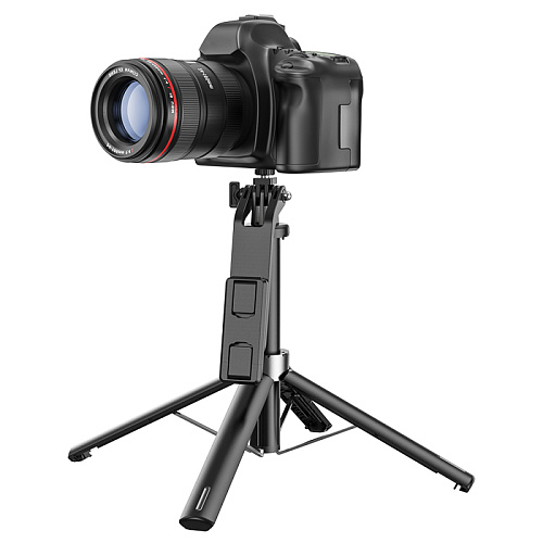 Селфи K21, HOCO, беспроводной трипод с пультом, черный