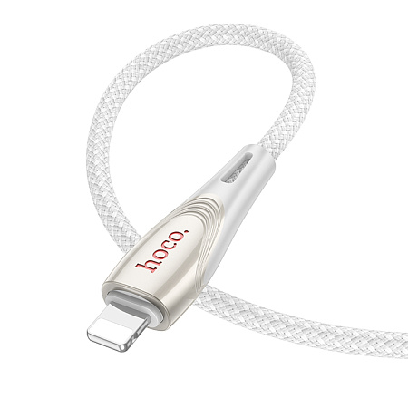 Кабель Lightning to Type-C (PD), HOCO, U133, 1.2м, серый