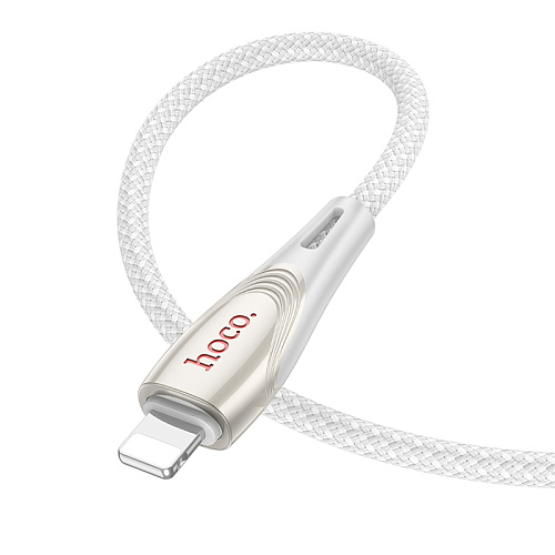 Кабель Lightning to Type-C (PD), HOCO, U133, 1.2м, серый