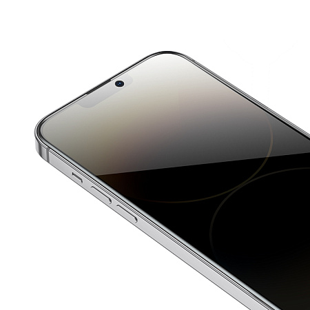 Защитное стекло для iPhone 15/16, A34 Plus, HOCO, Антишпионское стекло, черное