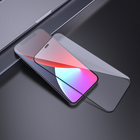 Защитное стекло на iPhone 12 Pro Max (6.7) G7, HOCO, Full screen HD tempered glass, черное