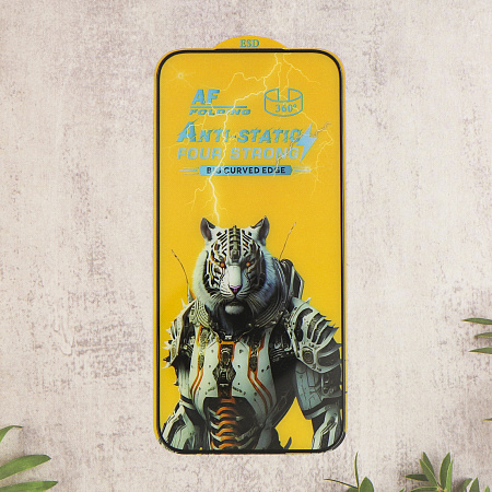 Защитное стекло на iPhone 17 Pro, AF 360, прозрачное с черной рамкой, X-CASE