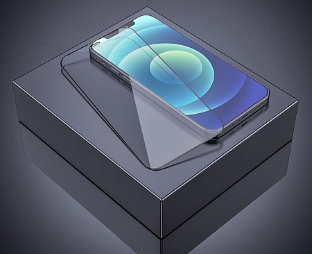 Защитное стекло на iPhone 12 mini (5.4) A28, HOCO, Full screen matte super clear anti-fingerprint, черное