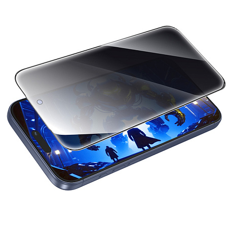 Защитное стекло для iPhone 17 Pro Max, A777 Plus, HOCO, антишпионское, черное